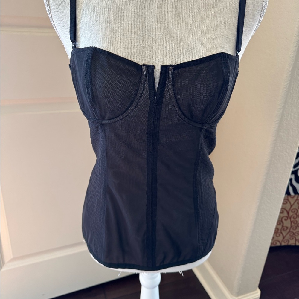 Elizabeth and James Black Bustier